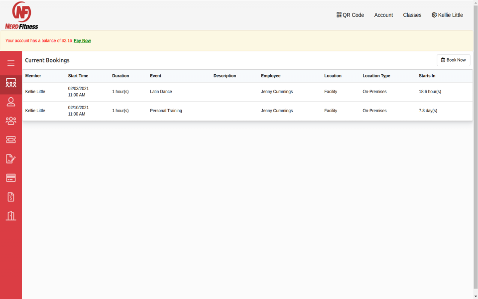 screenshot of Membership Integrity System